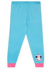 Character Pink Peppa Pig Long Sleeved Girls 100% Cotton Pyjama Set - Image 3 of 3
