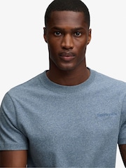 Superdry Blue Essential Company Logo Embroidered T-Shirt - Image 5 of 8