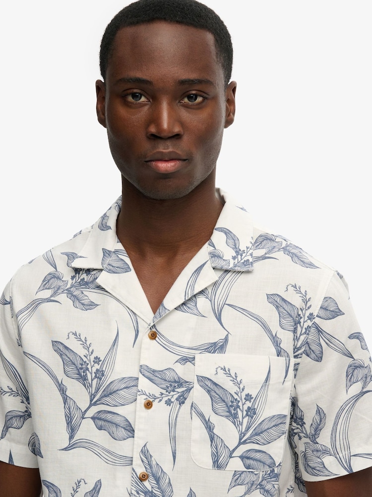 Superdry Vintage Loom Cabana Short Sleeve Shirt - Imagen 4 de 4