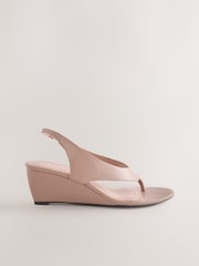 Нюдовий - Клини Forever Comfort® Toepost Slingback танкетка - Image 1 of 5