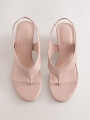 Нюдовий - Клини Forever Comfort® Toepost Slingback танкетка - Image 2 of 5