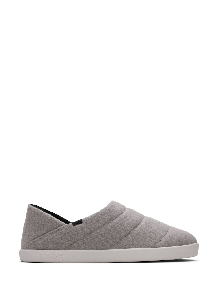 TOMS Grey Ezra Slippers - Image 1 of 4 TOMS Grey Ezra Slippers - Image 1 of 4