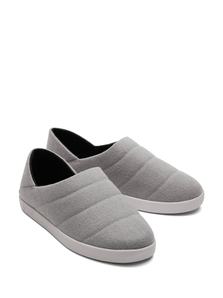 TOMS Grey Ezra Slippers - Image 2 of 4 TOMS Grey Ezra Slippers - Image 2 of 4