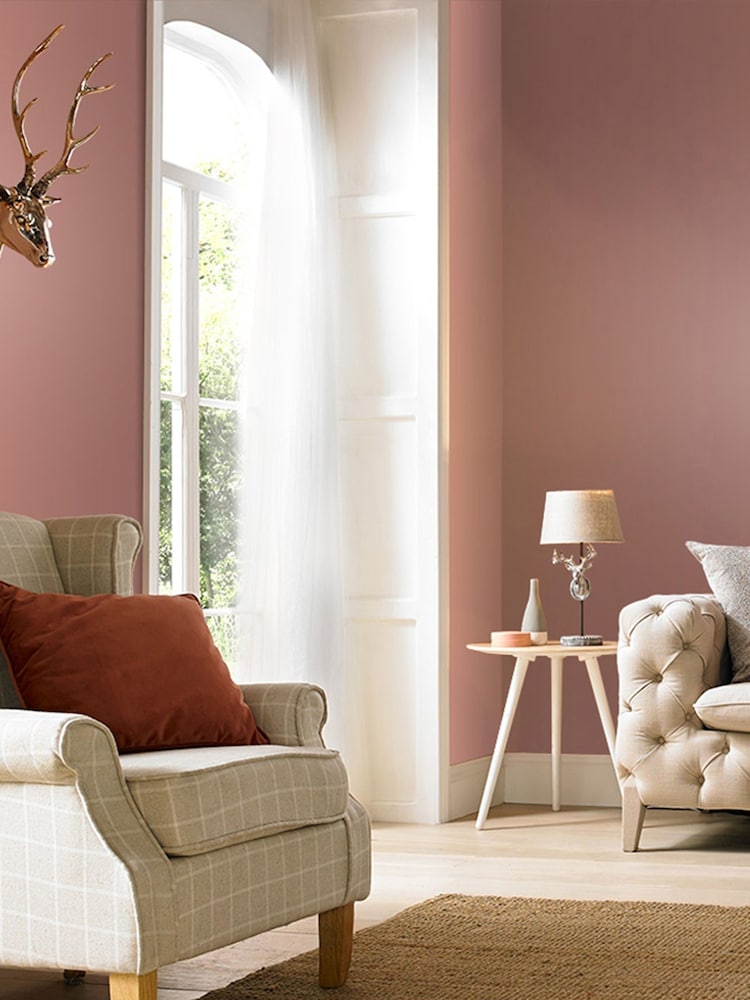 Graham & Brown Highland Rose Pink Resistance Ultra Durable Matt Emulsion Paint - Image 1 of 3 Graham & Brown Highland Rose Pink Resistance Ultra Durable Matt Emulsion Paint - Image 1 of 3