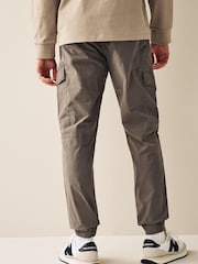 Mushroom Brown Regular Tapered Stretch Utility Cargo Trousers - Image 3 of 10