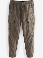 Mushroom Brown Regular Tapered Stretch Utility Cargo Trousers - Image 7 of 10