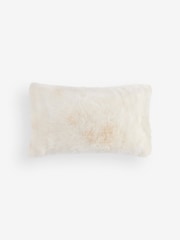 Ivory 40 x 59cm Loulou Faux Fur Cushion - Image 3 of 4