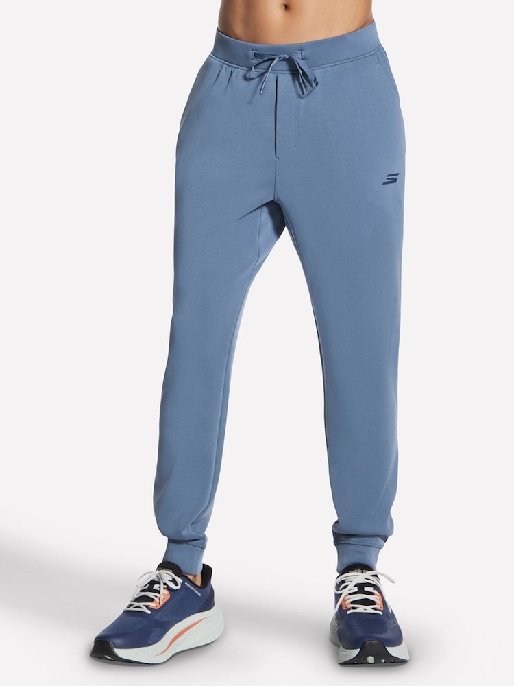 Skechers Blue Cozy Luxe Elevate Joggers - Image 1 of 3 Skechers Blue Cozy Luxe Elevate Joggers - Image 1 of 3