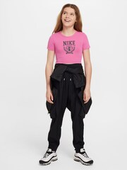 Розовый - Nike трендовая футболка укороченного кроя - Image 4 of 4