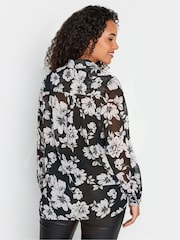 M&Co Black Long Line Shirt - Image 3 of 4