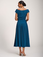 Jolie Moi Blue Cowl Neckline Midaxi Dress - Image 2 of 6