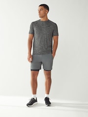 Under Armour Grey Marl Tech 2 T-Shirt - Image 3 of 6