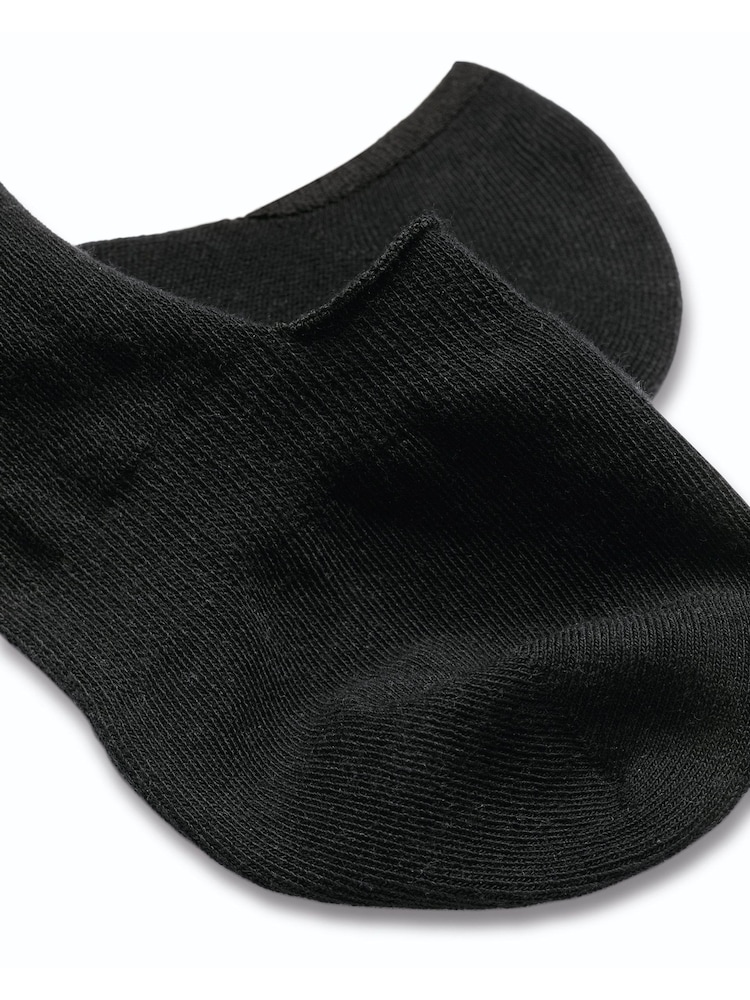 Charles Tyrwhitt Black Cotton Invisible Socks 2 Pack - Image 2 of 2
