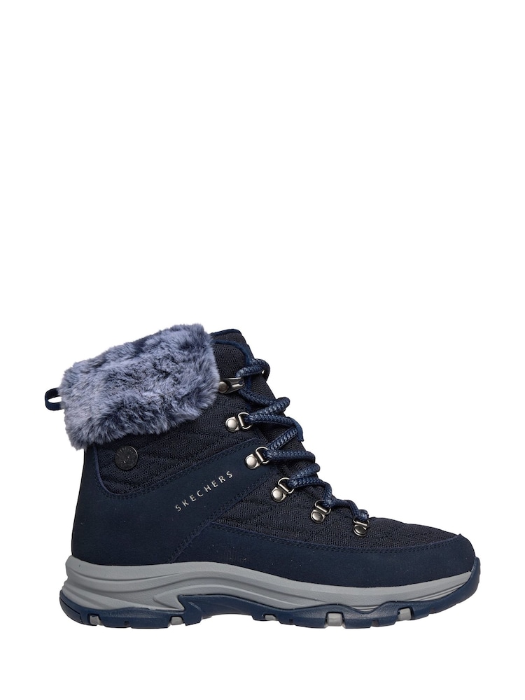 Skechers Blue Trego Stormie Frost Ankle Boots - Image 1 of 3