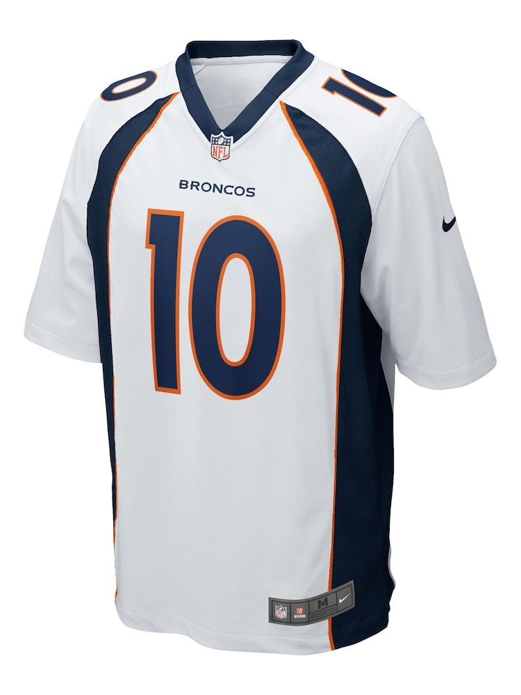 Nike White NFL Denver Broncos Road Game Jersey - Jerry Jeudy - Image 2 of 3