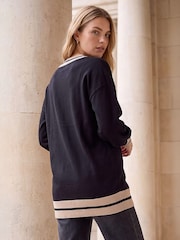 Roman Black Tipping Jumper - Image 3 of 4