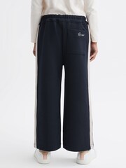 Reiss Navy Tayana 4-9 yrs Wide Leg Side Stripe Joggers - Image 5 of 6