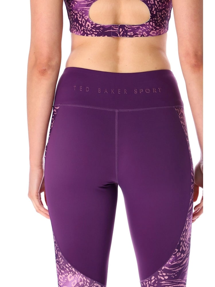 Ted Baker Sport High Support Print Panel Leggings - صورة 4 من 4 Ted Baker Sport High Support Print Panel Leggings - صورة 4 من 4