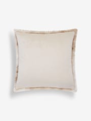 Mink Brown 43 x 43cm Loulou Faux Fur Cushion - Image 3 of 4