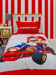 Character Red Super Mario Single Duvet Set - Image 1 of 2