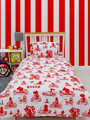 Character Red Super Mario Single Duvet Set - Image 2 of 2