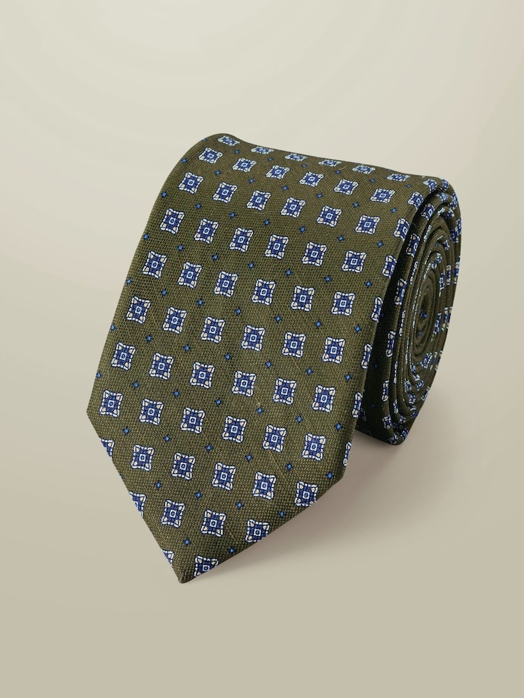 Corbata de lino y seda de Charles Tyrwhitt - Imagen 1 de 2
