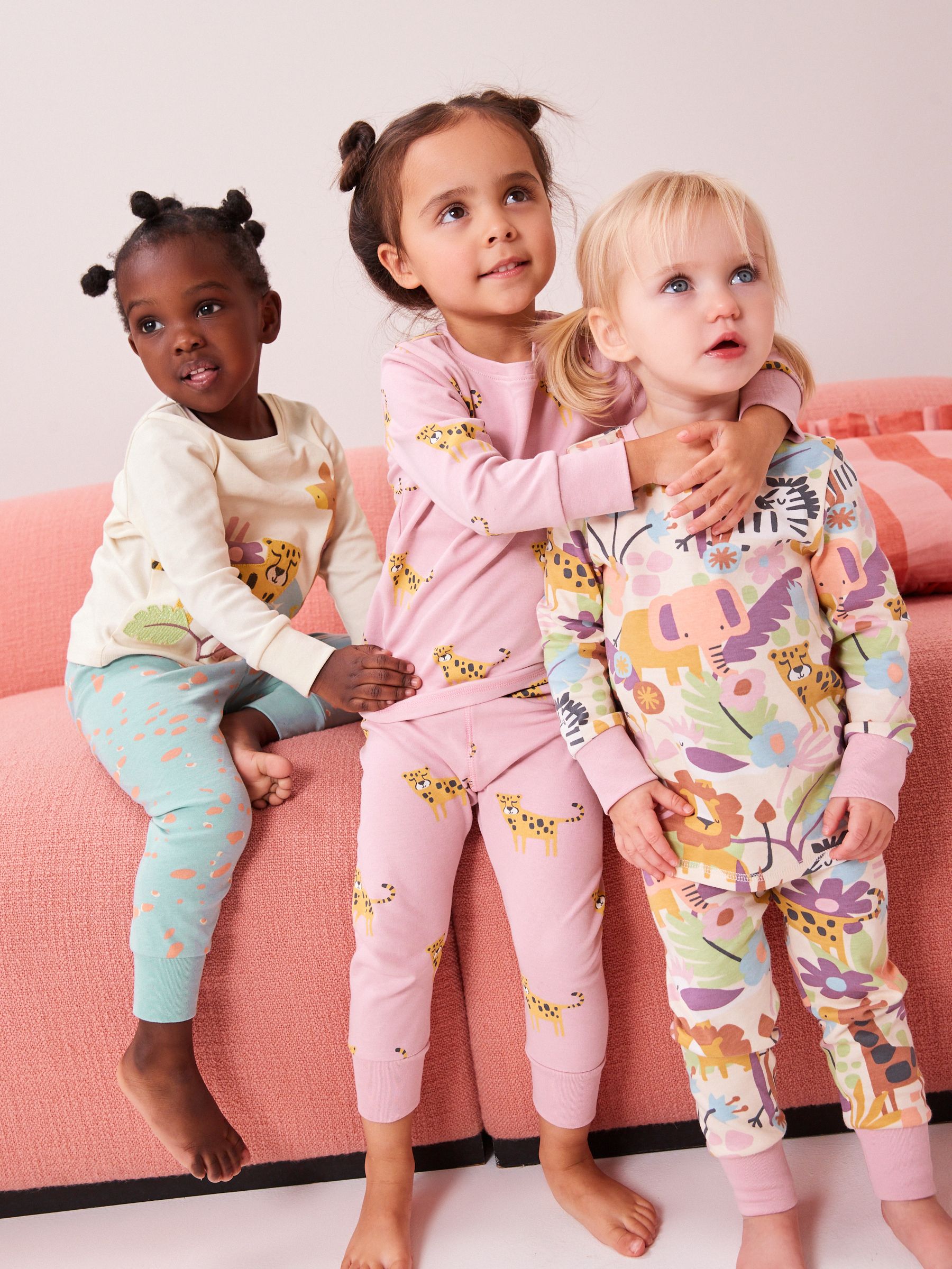 Buy Multi Safari Animal Pyjamas 3 Pack 9mths 8yrs from Next Luxembourg