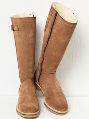 FatFace Brown Calista Knee High Shearling Boots - Image 2 of 4