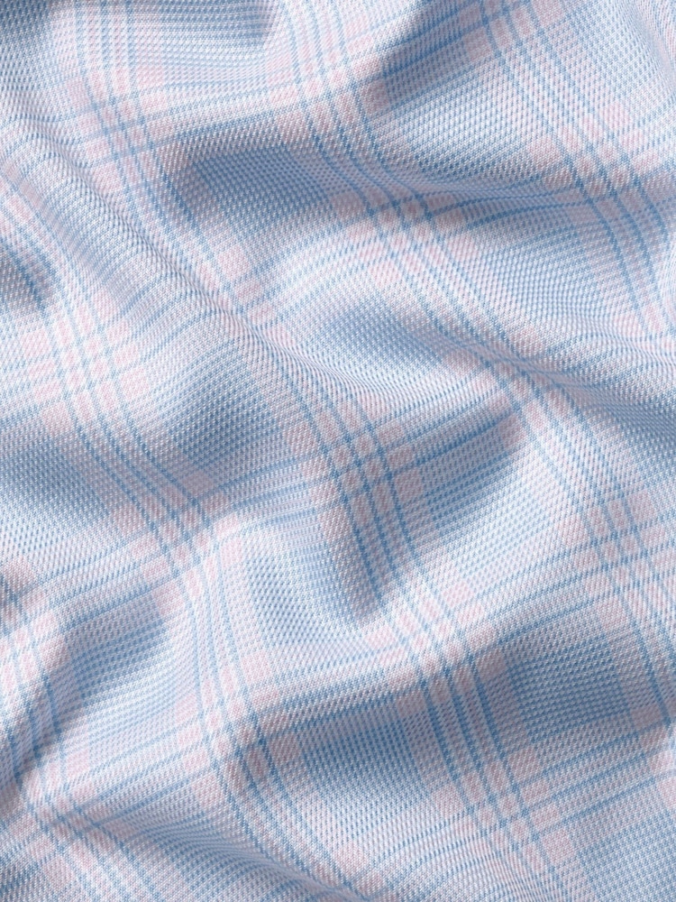 Charles Tyrwhitt Blue Non-Iron Prince Of Wales Shirt - Image 7 of 7 Charles Tyrwhitt Blue Non-Iron Prince Of Wales Shirt - Image 7 of 7
