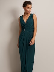 Phase Eight Dark Green Christabel Maxi Dress - Image 3 of 6