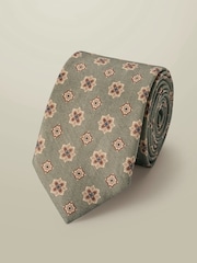 Corbata de lino y seda de Charles Tyrwhitt - Imagen 1 de 2