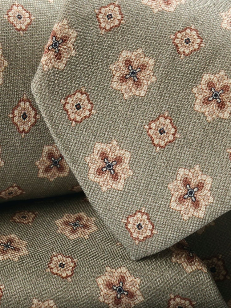 Corbata de lino y seda de Charles Tyrwhitt - Imagen 2 de 2