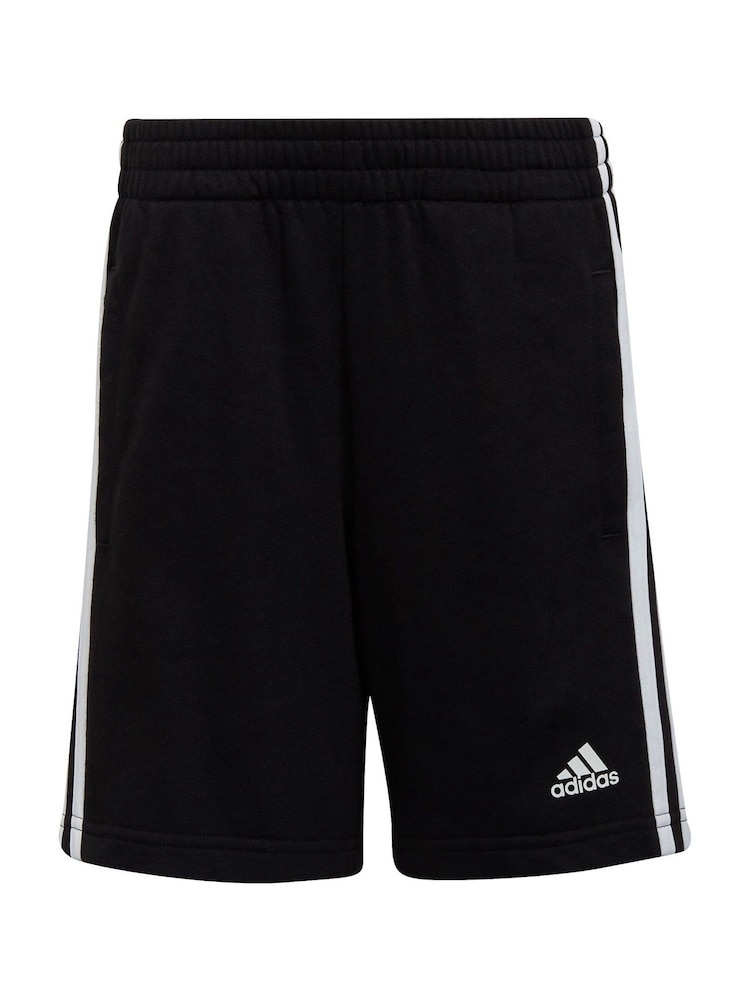 adidas Black Sportswear Essentials 3-Stripes Shorts - Image 2 of 7