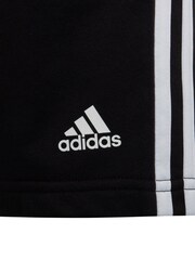 adidas Black Sportswear Essentials 3-Stripes Shorts - Image 5 of 7