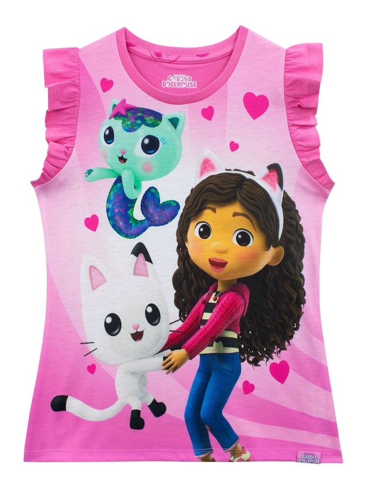 Character Pink Gabbys Dollhouse Short Pyjamas - Image 2 of 5