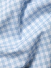 Charles Tyrwhitt Blue Check Strech Washed Poplin Shirt - Image 5 of 6