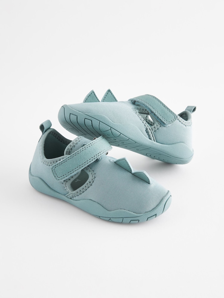 Mint Green Dino Spike Swim Socks - Image 1 of 6