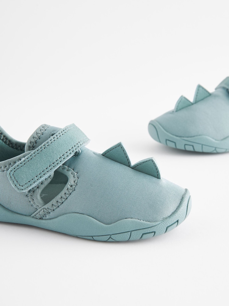 Mint Green Dino Spike Swim Socks - Image 5 of 6