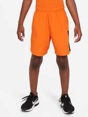 Nike Royal Orange Dri-FIT Miler Training Top - Image 1 of 8