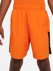 Nike Royal Orange Dri-FIT Miler Training Top - Image 2 of 8