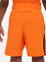 Nike Royal Orange Dri-FIT Miler Training Top - Image 3 of 8