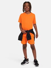 Nike Royal Orange Dri-FIT Miler Training Top - Image 8 of 8