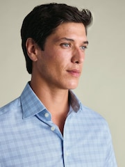 Charles Tyrwhitt Blue Egyptian Cotton Twill large check Shirt - Image 2 of 7