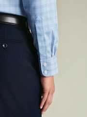 Charles Tyrwhitt Blue Egyptian Cotton Twill large check Shirt - Image 3 of 7