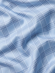 Charles Tyrwhitt Blue Egyptian Cotton Twill large check Shirt - Image 7 of 7