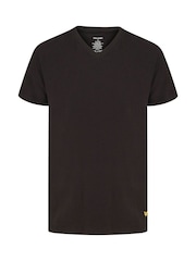 Lyle & Scott Black/White/Grey V-Neck Lounge T-Shirts 3 Pack - Image 2 of 6