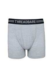 Threadbare Black/Slate/Grey A-Front Trunks 5 Pack - Image 4 of 5