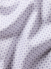 Charles Tyrwhitt Purple Non-Iron Stretch Geometric Print Shirt - Image 7 of 7