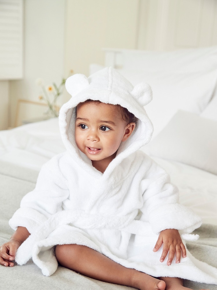 The White Company Baby 100% Cotton Robe - Image 2 of 3