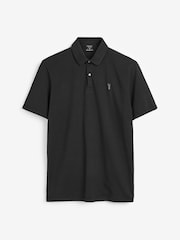 Blue/Charcoal/Black Regular Fit Short Sleeve Jersey Polo Shirts 3 Pack - Image 9 of 9